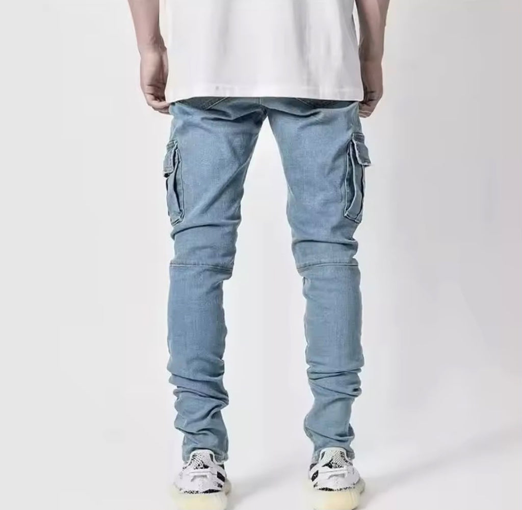 Pantalones vaqueros elasticos