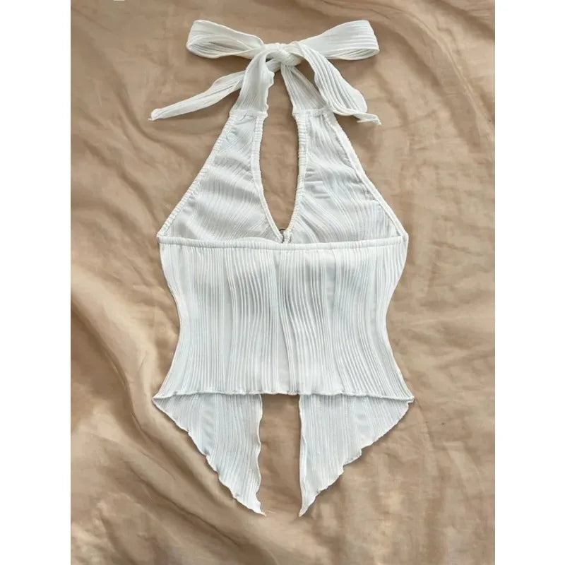 Top de espalda descubierta para mujer estilo elegante