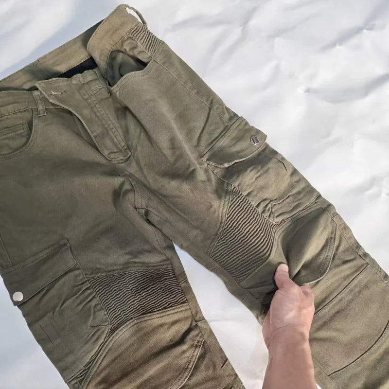Jeans Pantalones Motocicleta Hombre