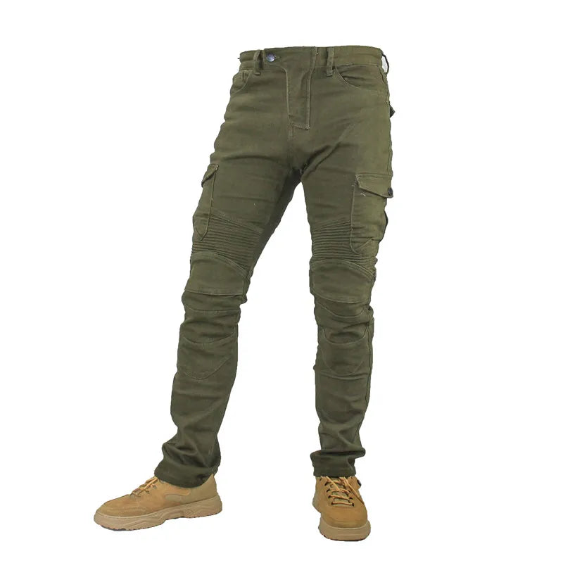 Jeans Pantalones Motocicleta Hombre