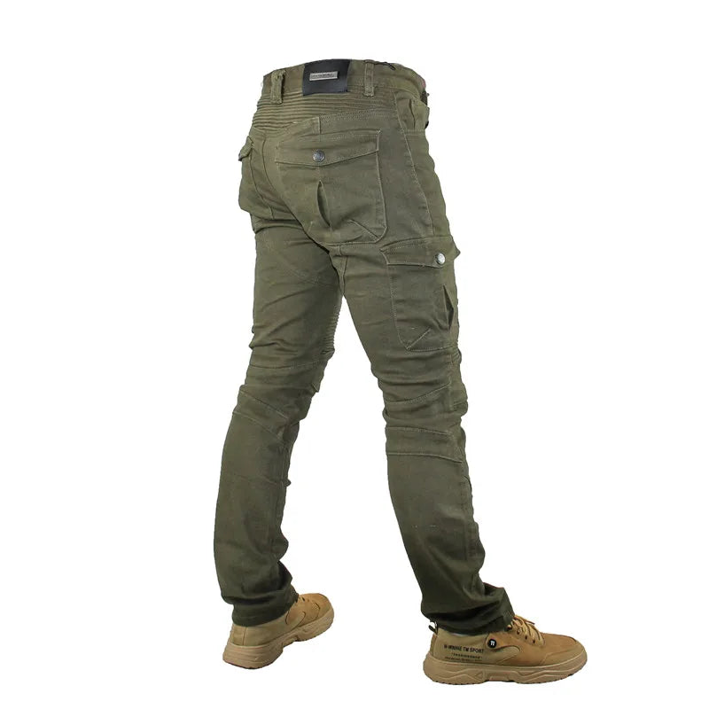 Jeans Pantalones Motocicleta Hombre