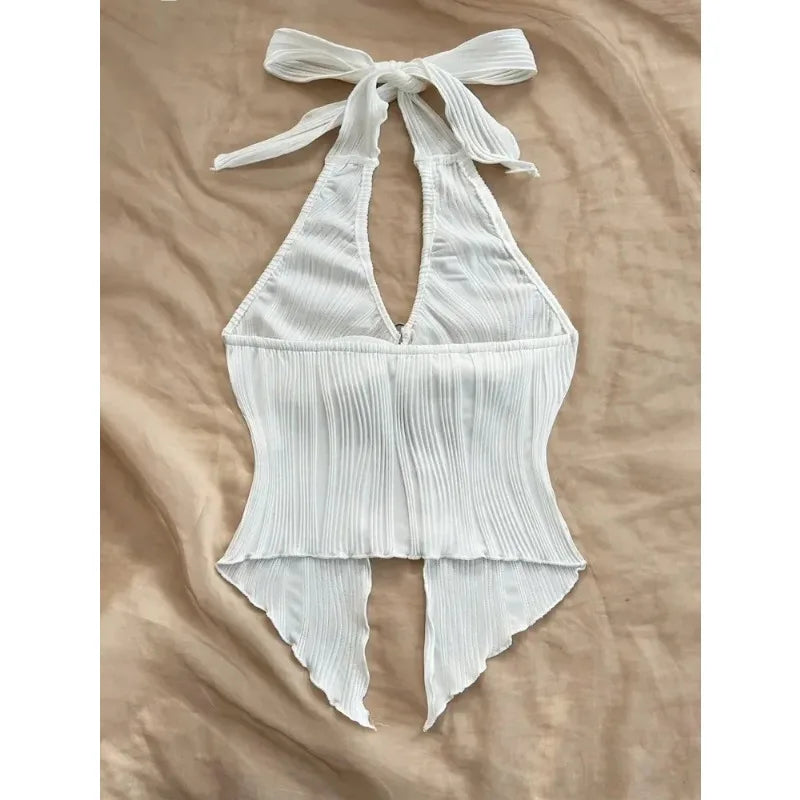 Top de espalda descubierta para mujer estilo elegante