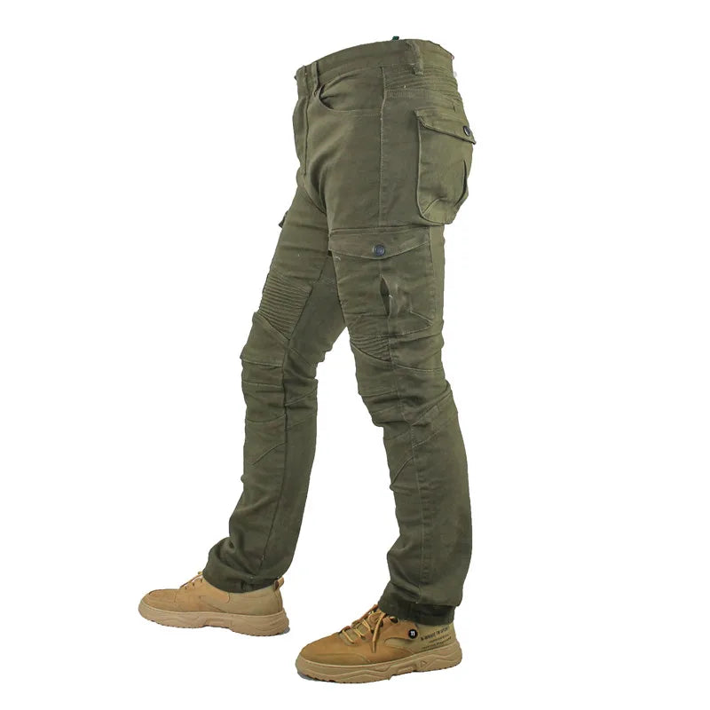 Jeans Pantalones Motocicleta Hombre