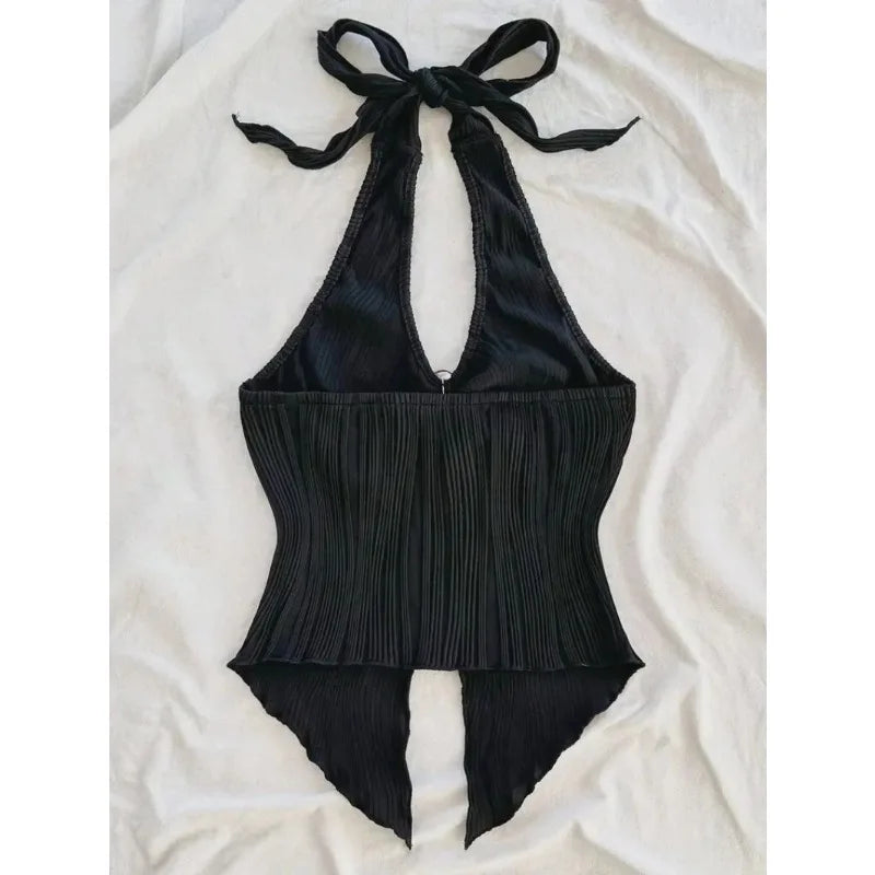 Top de espalda descubierta para mujer estilo elegante